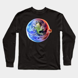 Planet Earth and Mars Long Sleeve T-Shirt